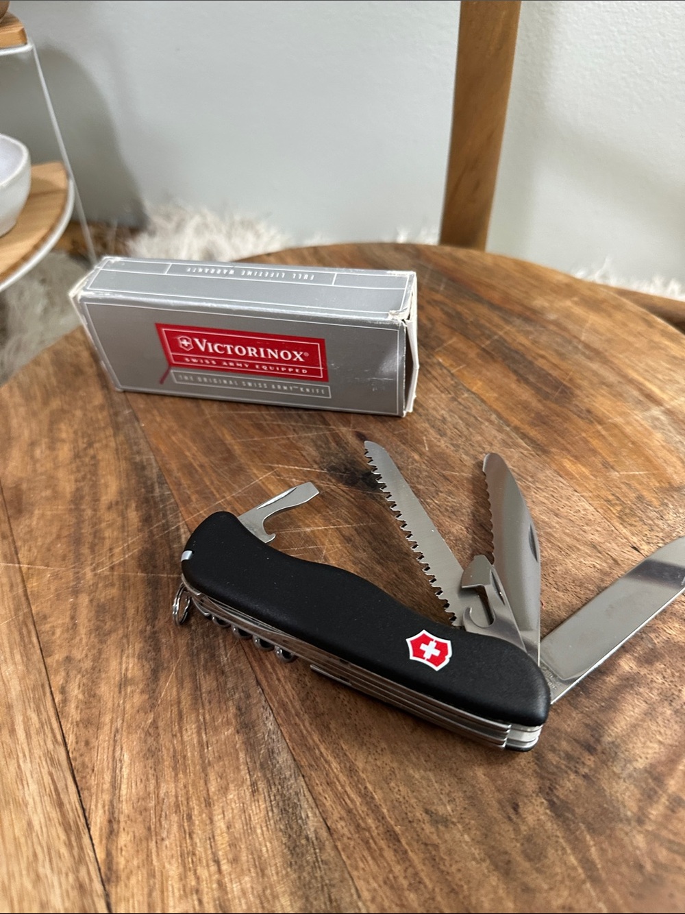 Victorinox Fireman Cyrk Black Swiss Army Knife #54867 With Original Box